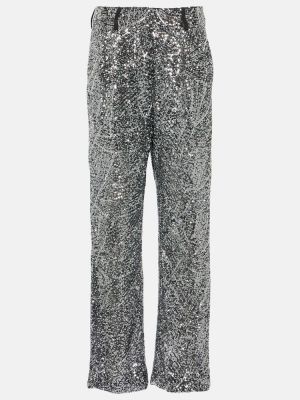 Pantaloni cu picior drept Blazé Milano argintiu
