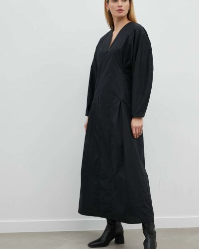 Sukienka długa bawełniana By Malene Birger czarna
