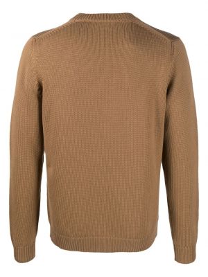 Pull en laine en laine mérinos en tricot Nuur marron