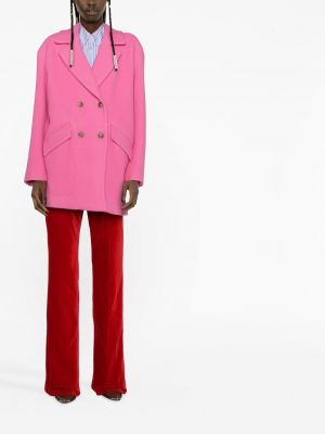 Vlněný kabát Pinko růžový