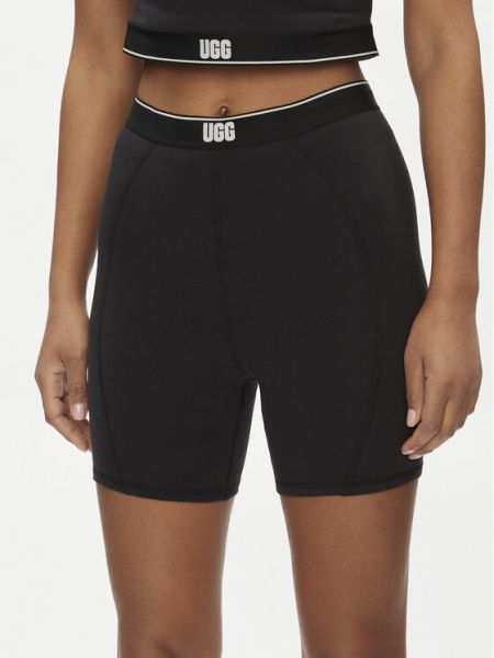 Slim fit priliehavé športové šortky Ugg čierna
