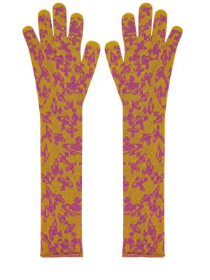 Pletene rukavice Vivienne Westwood crvena