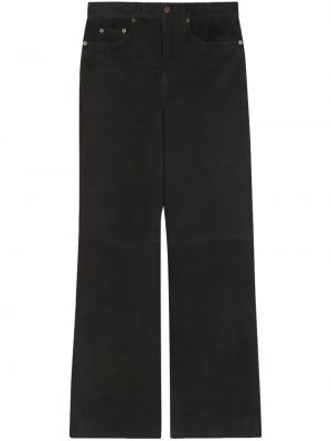 Pantalon taille basse Saint Laurent noir