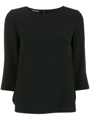 Блуза с 3/4 ръкави Emporio Armani черно