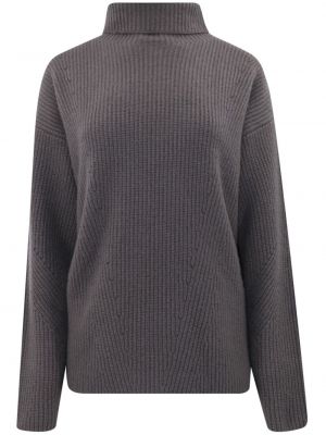 Кашмирен копринен пуловер Lapointe сиво