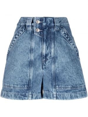 Jeansshorts med hög midja Marant Etoile blå