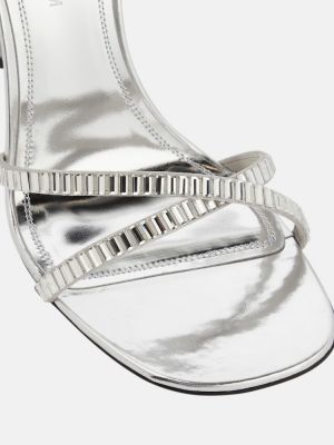 Sandales à imprimé Victoria Beckham argenté