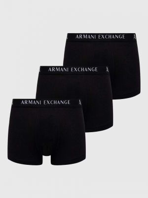 Armani Exchange boxeralsó 3 db fekete, férfi