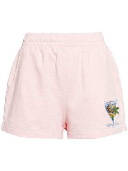 Shorts mit stickerei aus baumwoll Casablanca pink