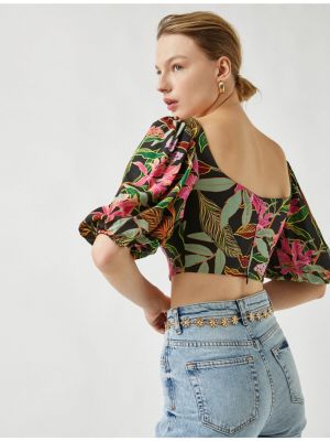 Bluza s cvjetnim printom s printom Koton
