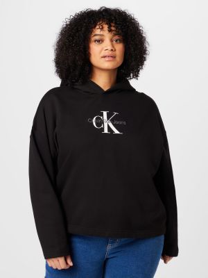Μπλούζα Calvin Klein Jeans Curve μαύρο