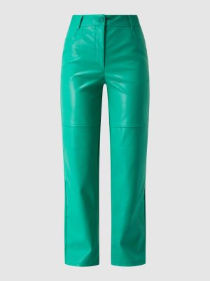 Spodnie skórzane Only zielone