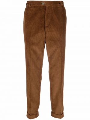 Pantalones ajustados de pana Pt01 marrón
