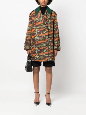 Manteau à imprimé à imprimé camouflage Jean Paul Gaultier Pre-owned
