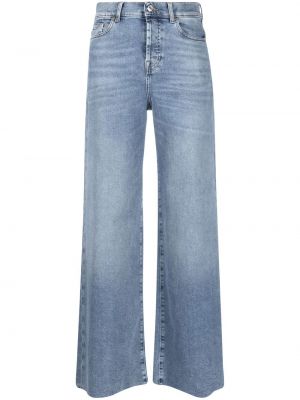 Nødlidende stretch jeans 7 For All Mankind blå