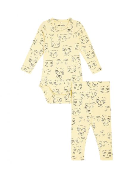 Jumpsuit for jenter Mini Rodini gul