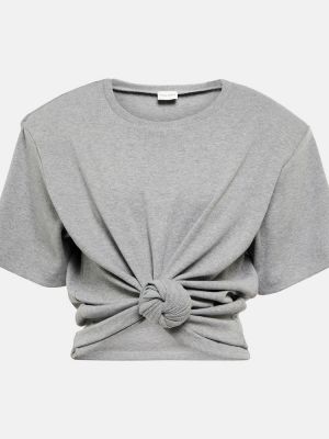 T-shirt di cotone Magda Butrym grigio