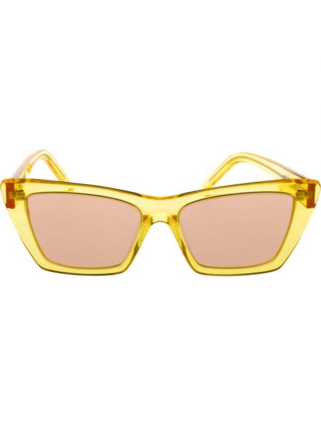 Okulary przeciwsłoneczne Saint Laurent żółte