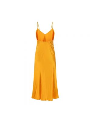 Sukienka midi na czas wolny Jil Sander - pomarańczowy