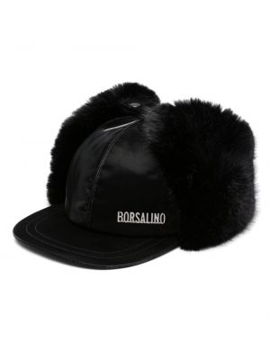 Kepurė su snapeliu Borsalino juoda