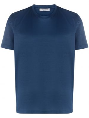 Camiseta slim fit Fileria azul