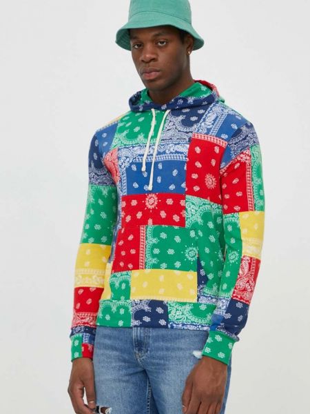 Pamučna hoodie s kapuljačom s printom Polo Ralph Lauren