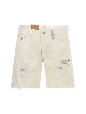 Szorty jeansowe Ralph Lauren białe