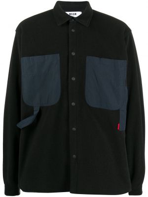 Camisa con bolsillos Msgm negro