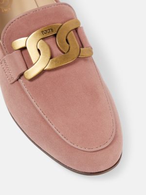 Pantofi loafer din piele de căprioară Tod's violet