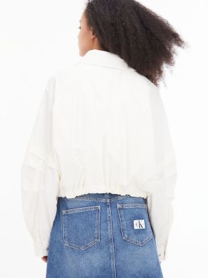 Пиджак с рюшами Calvin Klein Jeans белый