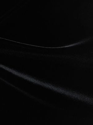 Mini sijonas velvetinis iš viskozės Wardrobe.nyc juoda
