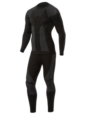 Черный шерстяной спортивный костюм Gnu