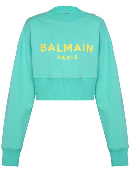 Langes sweatshirt mit print Balmain