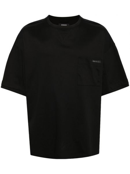 Βαμβακερή μπλούζα Songzio μαύρο