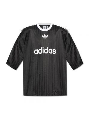 Chemise à rayures Adidas Originals noir