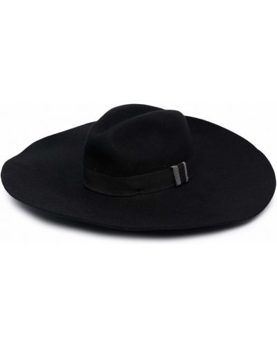 Sombrero de fieltro Fabiana Filippi negro