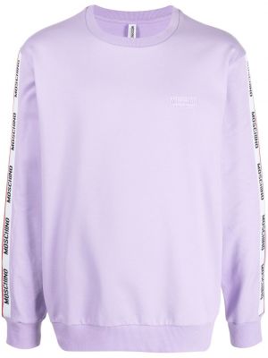 Rund hals sweatshirt Moschino lilla