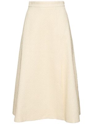 Bavlněné midi sukně Emilia Wickstead bílé