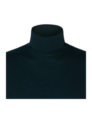Jersey cuello alto de lana merino de tela jersey Balmain verde