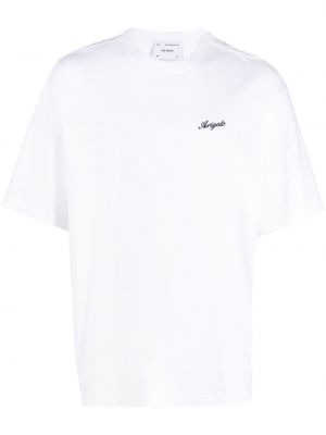 Siuvinėtas marškinėliai Axel Arigato balta