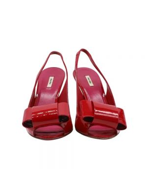 Sandały Miu Miu Pre-owned czerwone