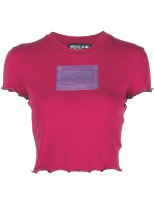 Camicia jeans Versace Jeans Couture, rosa