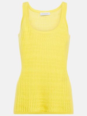 Jedwabny sweter z kaszmiru Gabriela Hearst żółty