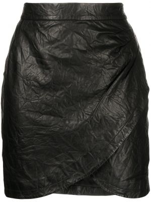 Kožená sukně Zadig&voltaire černé