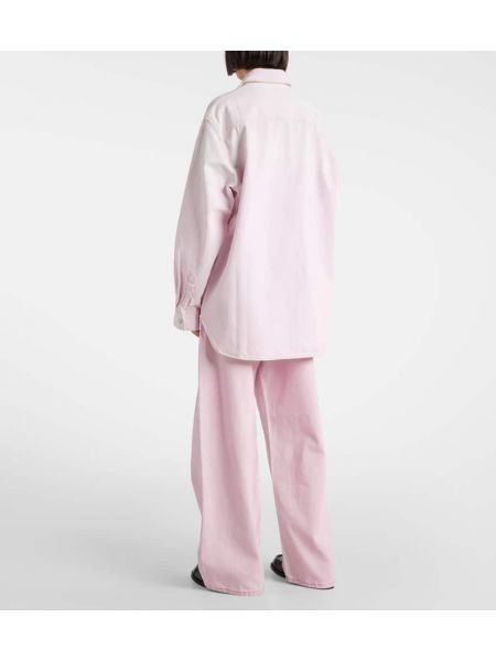 Kot gömlek Acne Studios pembe