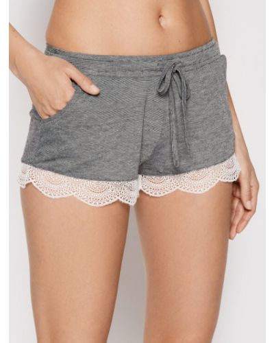 Etam Rövid pizsama nadrág Warm Day 6485851 Szürke Regular Fit