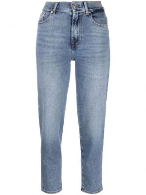 Slank stretch jeans 7 For All Mankind blå