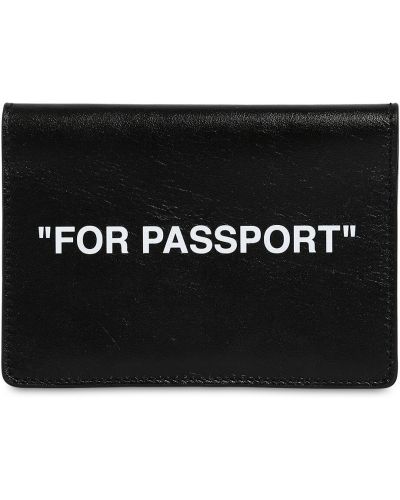 Porta passaporto Off-white, il nero