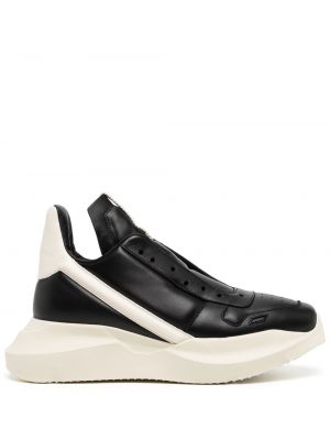 Lær sneakers Rick Owens svart