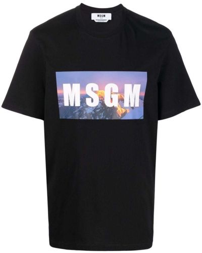 Camiseta manga corta Msgm negro